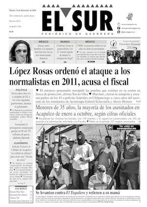 El Sur Martes 13122016
