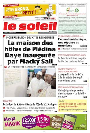 Edition Du 13 Décembre 2016