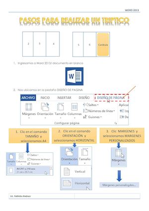 Pasos Para Realizar Un Tríptico