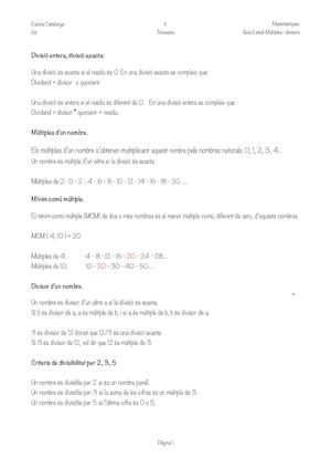 Guia Estudi Múltiples I Divisors