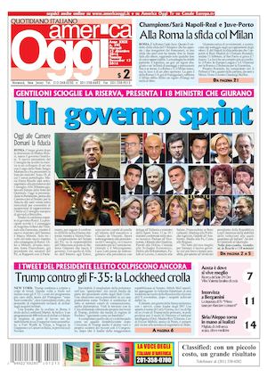 America Oggi 13 Dicembre 2016
