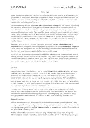 Best Balloon Decorators In Bangalore