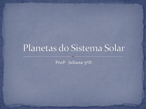 Planetas Do Sistema Solar