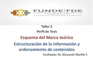 Cómo elaborar el esquema de Marco Teórico