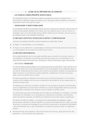 El Metodo De La Ciencia