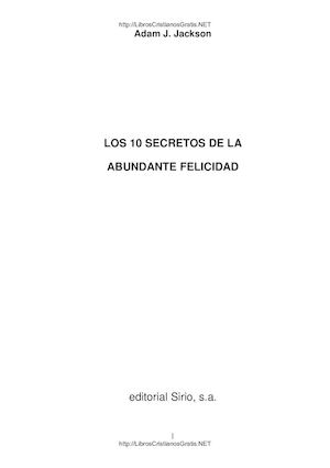 Jackson Adam J Los 10 Secretos De La Abundante Felicidad