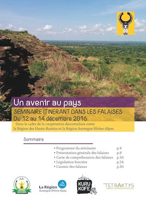 Livret du Séminaire itinérant des Falaises Burkina Faso