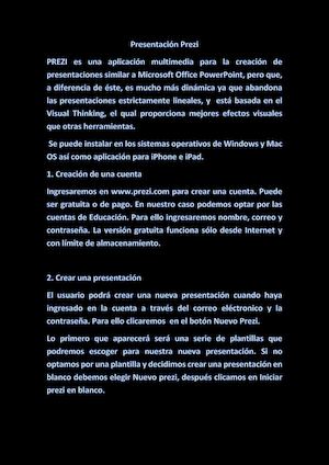 Presentación Prezi