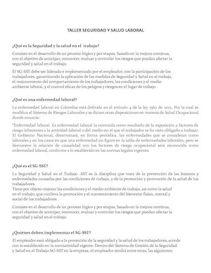 Taller Sst Sic