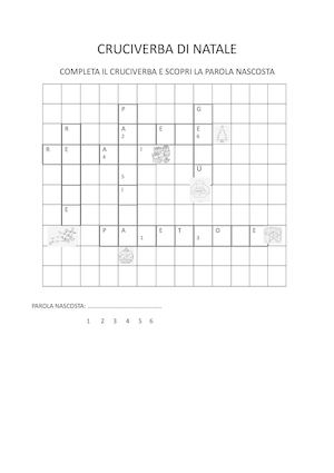 Cruciverba Di Natale
