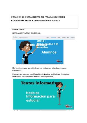 Curación De Herramientas Tic Para La Educación