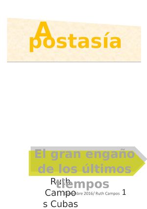 La apostasía: el gran engaño de los últimos tiempos