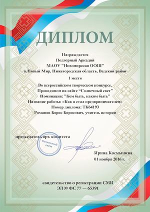 Участие в конкурсах, олимпиадах