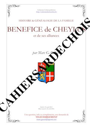 Bénéfice de Cheylus