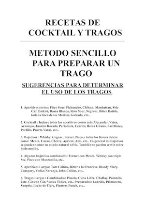 Recetas De Cocktail Y Tragos Enrique Horacio Anguiano Alvarez
