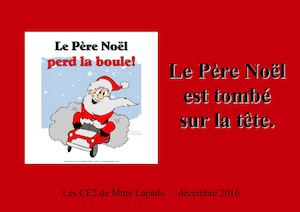 Le Père Noël est tombé sur la tête.