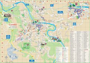 Plan de ville de Cambo les Bains - Pays Basque