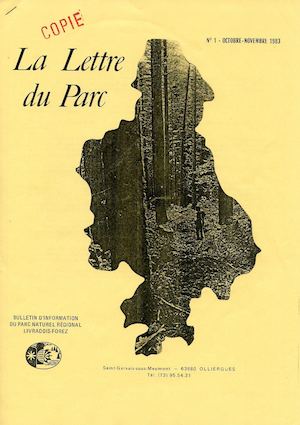 La Lettre du Parc n°1 - 1983