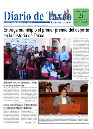 Diario De Taxco 21 12 16 Miercoles