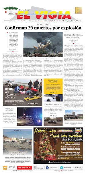 21 de diciembre del 2016