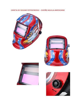 Careta De Soldar Fotosensible Diseño Aguila