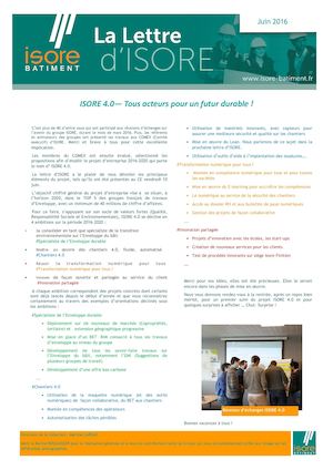 Lettre D'isore 2016 Juin