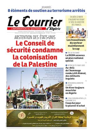 Le Courrier D'Algérie Du Dimanche 25 Décembre 2016