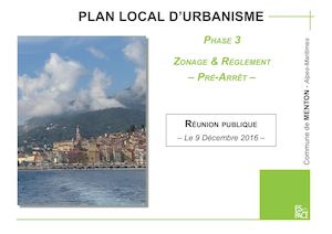 Révision du PLU - Phase 3: Zonage et Règlement