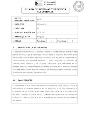 A0961 Silabo Sistemas Y Procesos Electorales