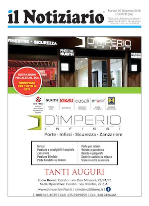 il Notiziario - Corato - 20 Dicembre 2016