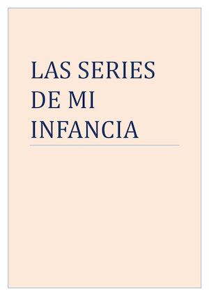 Las Series De Mi Infancia