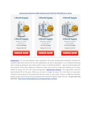 Apexatropin Reviews Male Enhancement Pills No Side Effects Or Scam