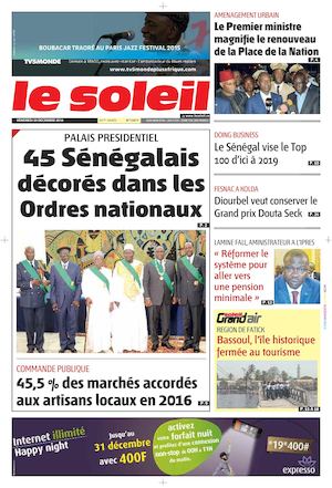 EDITION DU 30 DECEMBRE 2016