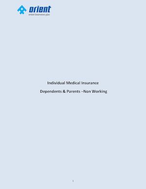 DMED Dependent Individual Policy Document