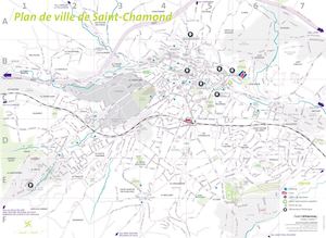 Plan ville de Saint-Chamond