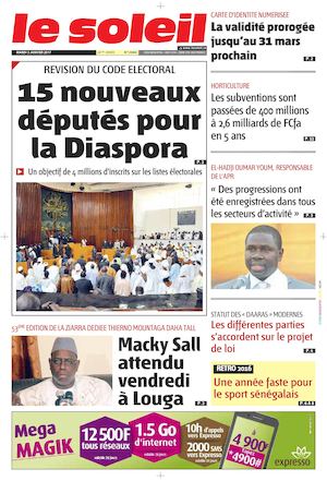 EDITION DU  03 JANVIER 2017