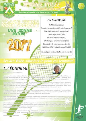 ASCE TENNIS - SERVICE VOLEE N°59