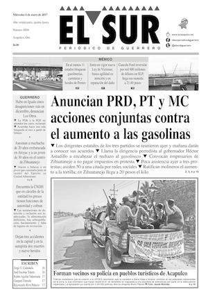 El Sur Miercoles 04012017