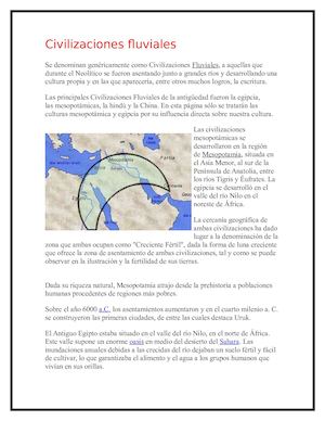 Civilizaciones Fluviales