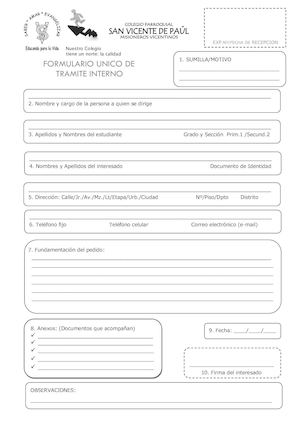 FORMULARIO DE TRÁMITE- FUT