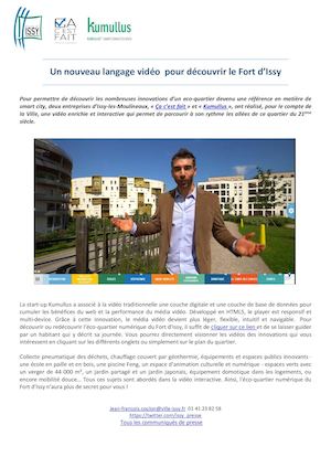 Un nouveau langage vidéo pour découvrir le Fort d’Issy