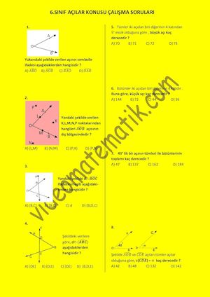6 Sinif Acilar