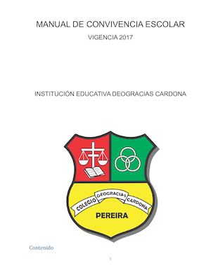 Manual De Convivencia Vigencia 2017