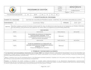 Ssta For 015 Programa De Gestion V1(sve Osteomuscular)