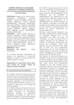 Conseil n° 131 du 20 octobre 2016