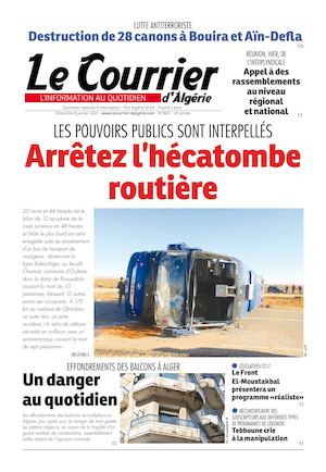 Le Courrier D'Algérie Du Dimanche 8 Janvier 2017