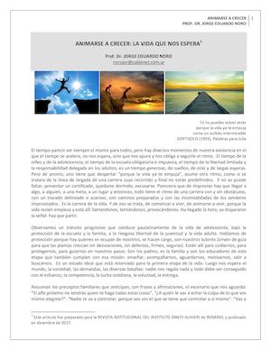 228. ANIMARSE A CRECER: LA VIDA NOS ESPERA