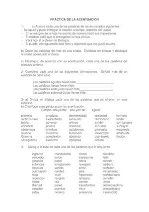 Reglas De Acentuacion 2