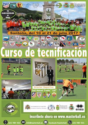 Información Curso Tecnificación Fútbol Masterball 2017