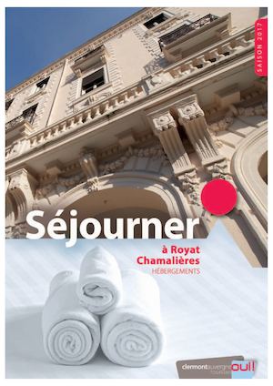 guide hébergement 2017 Office de Tourisme de Royat- Chamalières